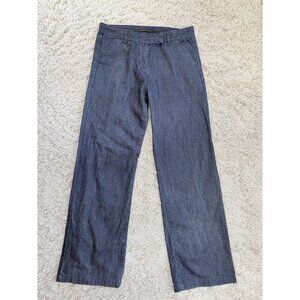 ISDA & CO Wide Leg Dark Denim Trouser Jeans 8 100% Cotton